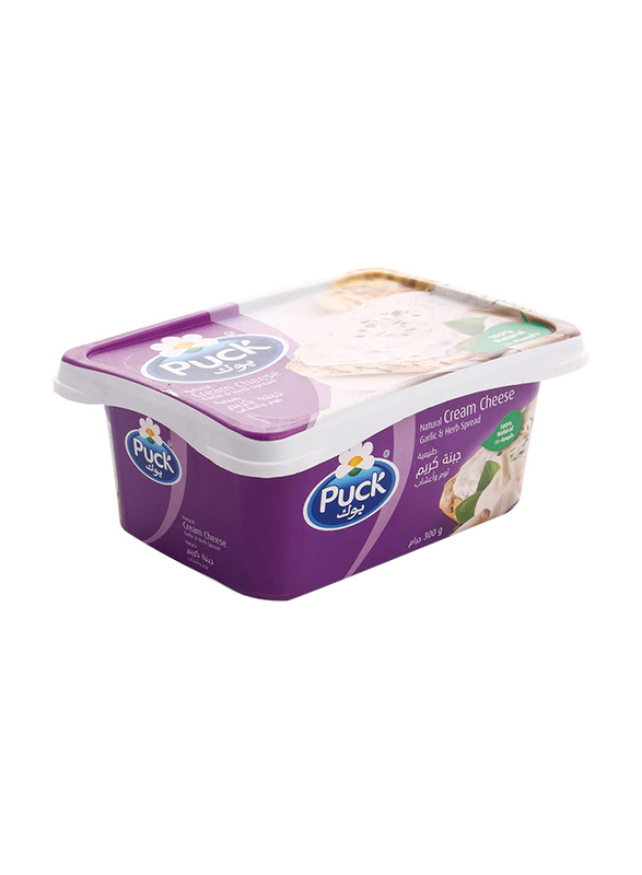 

Puck Natural Cream Cheese with Garlic & Herb, 300g