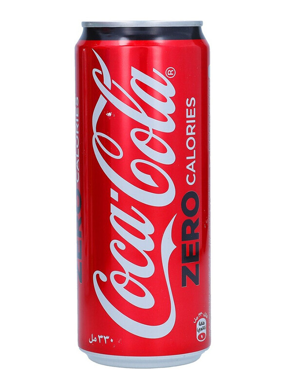 

Coca Cola Zero Calories Carbonated Soft Drink Can, 330ml