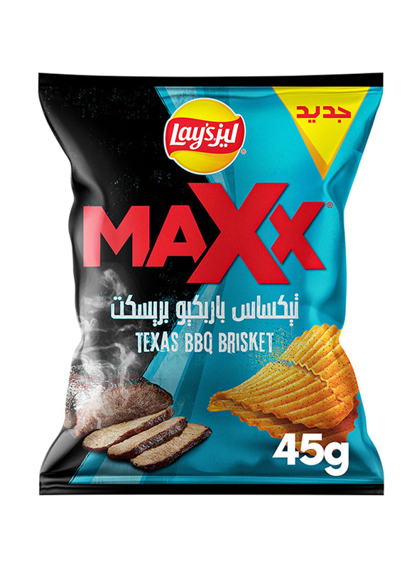 Lay's Maxx Texas BBQ Brisket Potato Chips, 45g