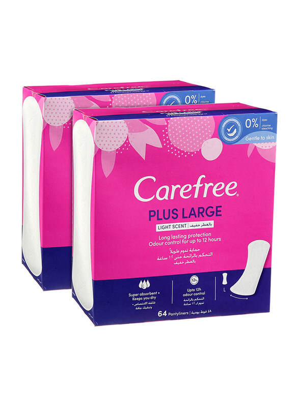 

Carefree Large Light Scent Panty Liners, 128 Pieces