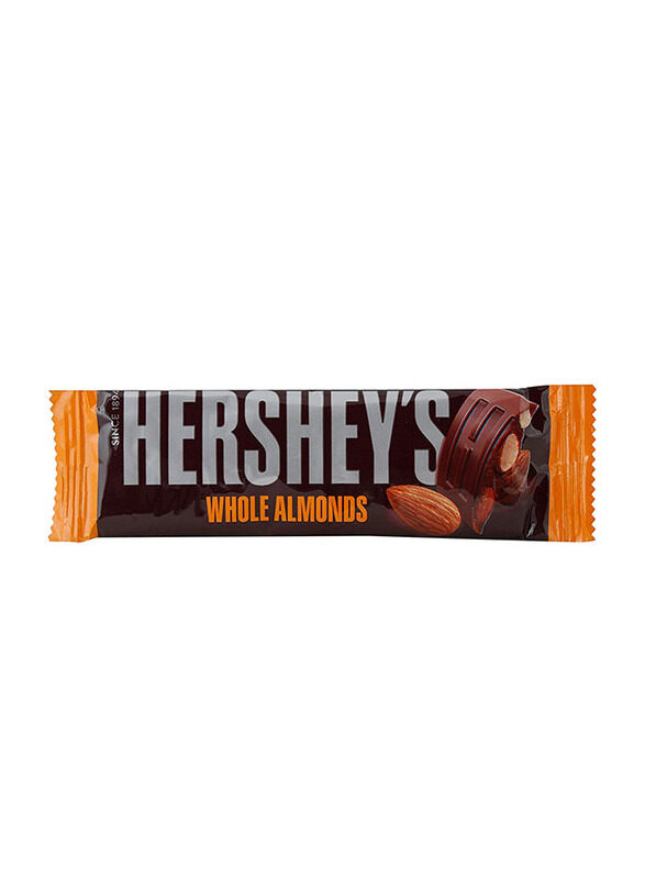 

Hersheys Dark Chocolate with Whole Almonds Bar, 40g