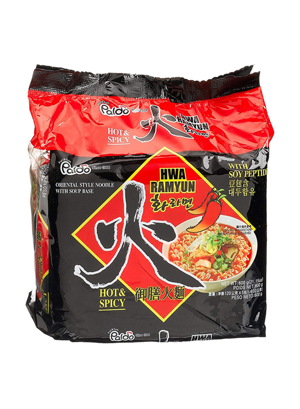 Paldo Hwa Ramyun Hot & Spicy Noodles, 120g