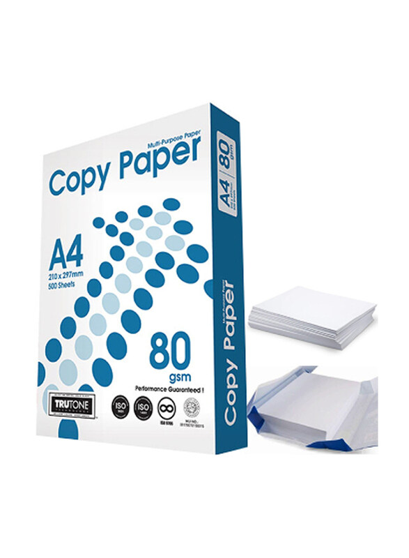 

Generic Photocopy Paper, 210 x 297mm, 500 Sheets, 80 GSM, A4 Size, White