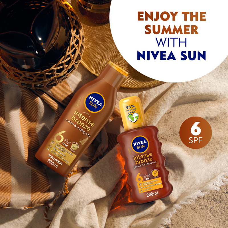 Nivea Deep Tanning Carotene SPF 6 Sun Lotion, 200ml