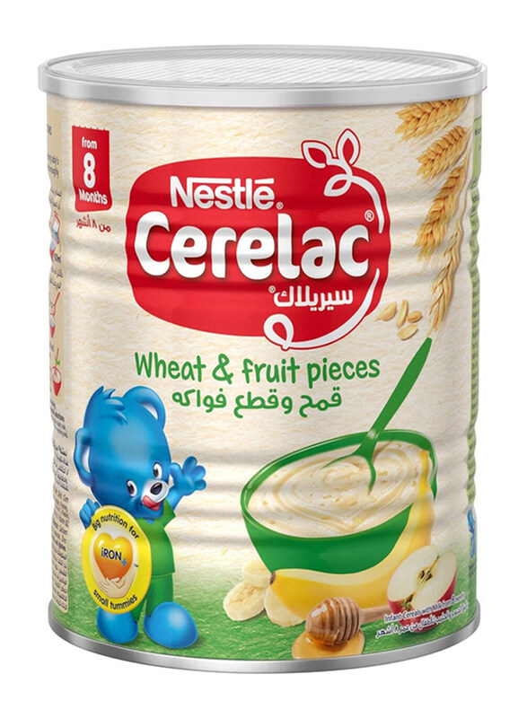 

Nestle Cerelac Wheat & Fruits, 400g