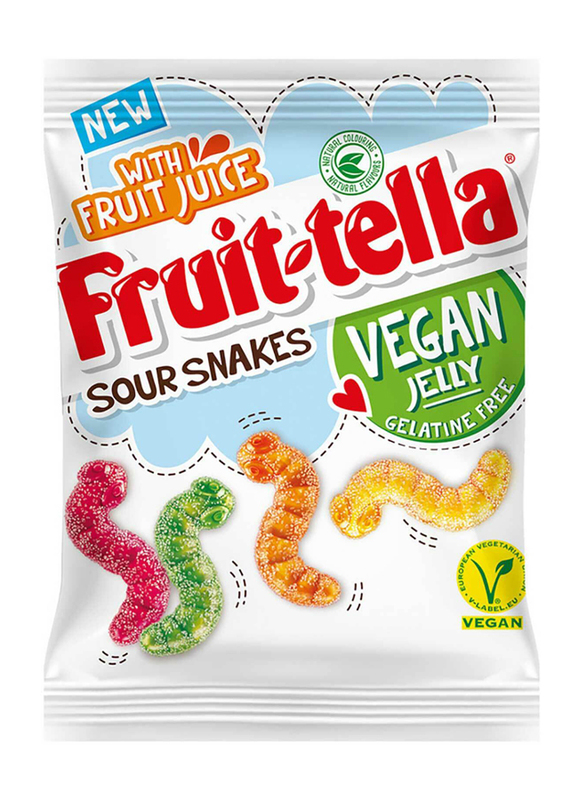 Fruittella Vegan Jellies Sour Snakes, 150g