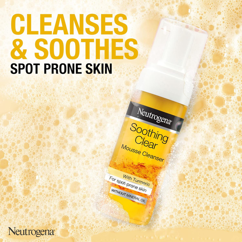 Neutrogena Soothing Clear Mousse Cleanser, 150ml