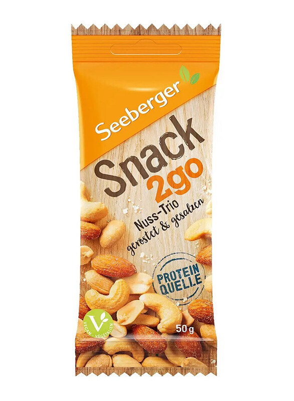 

Seeberger Snack2go Roasted, Salted Savoury Nut Mix, 50g