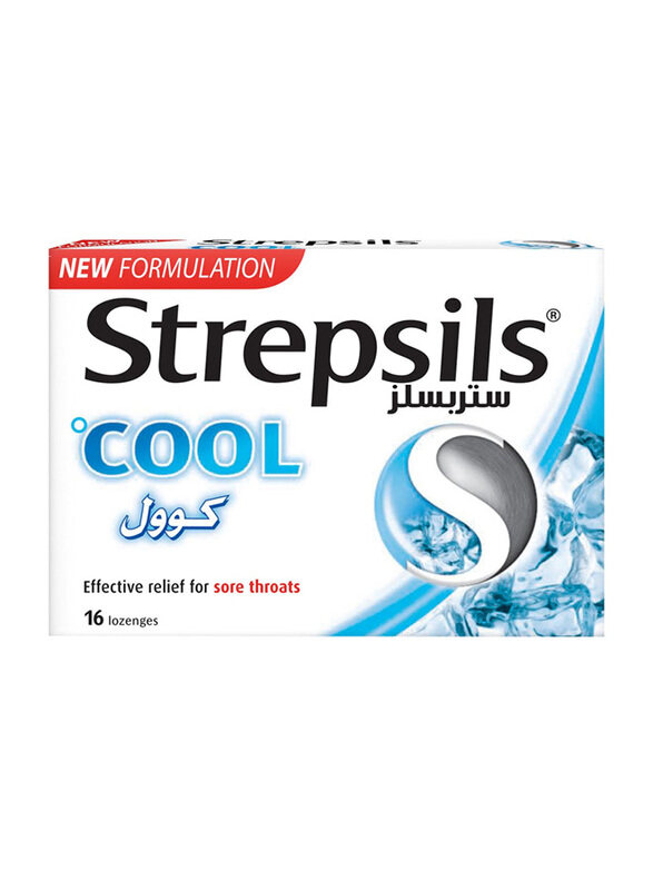 

Strepsils Sore Throat Relief Cool Lozenges, 16 Pieces