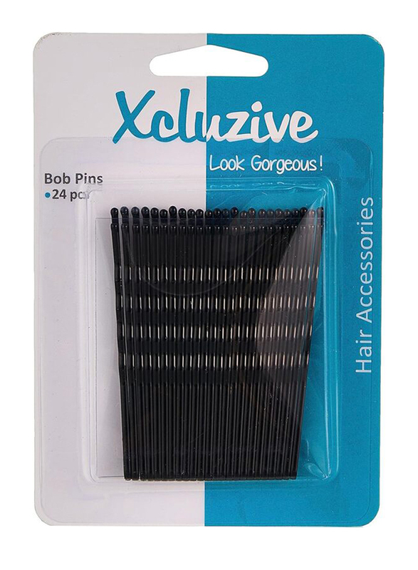 

Xcluzive Big Bob Pins, 24 Pieces, Black