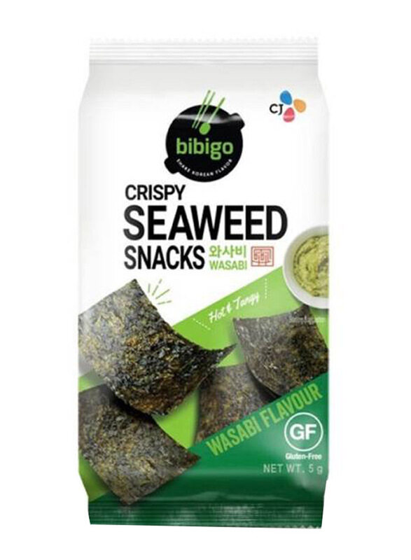 

Bibigo Wasabi Crispy Seaweed Snacks, 5g