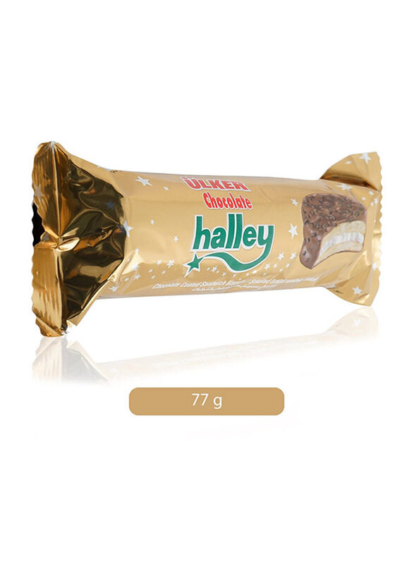 

Ulker Halley Chocolate Coated Sandwich Biscuit, 77g