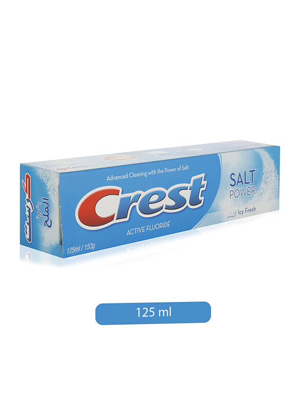 

Crest Active Fluoride Salt Power Icy Fresh Toothpaste, 125ml