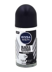 Nivea Invisible For Black & White Original Roll On Deodorant for Men, 50ml