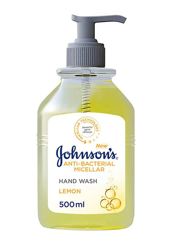 

Johnson's Anti-Bacterial Micellar Lemon Flavoured Hand Wash, 500ml