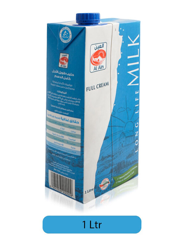 

Al Ain Long Life Full Cream Milk, 1 Liter