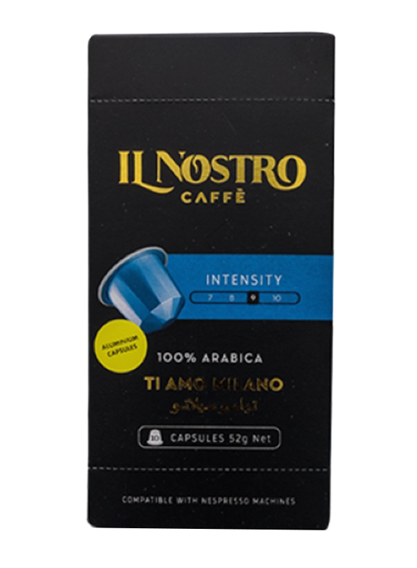 Ilnostro Intensity 9 Ti Amo Milano Coffee, 10 Capsules, 52g