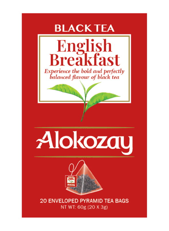 Alokozay English Breakfast Black Tea Bags, 20 Bags