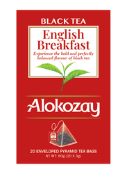 Alokozay English Breakfast Black Tea Bags, 20 Bags