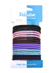 Xcluzive 18 Pieces Thick Ponytailers, Multicolour