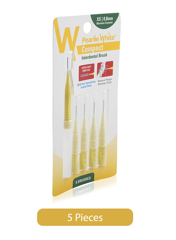 

Pearlie White Compact Interdental Brush, XS 0.8 mm, 5 Pieces