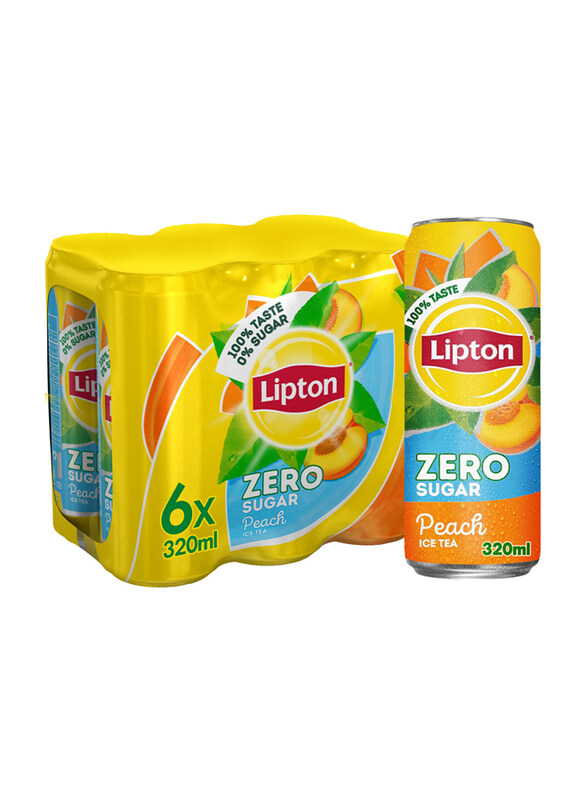 

Lipton Zero Sugar Peach Ice Tea, 6 x 320ml