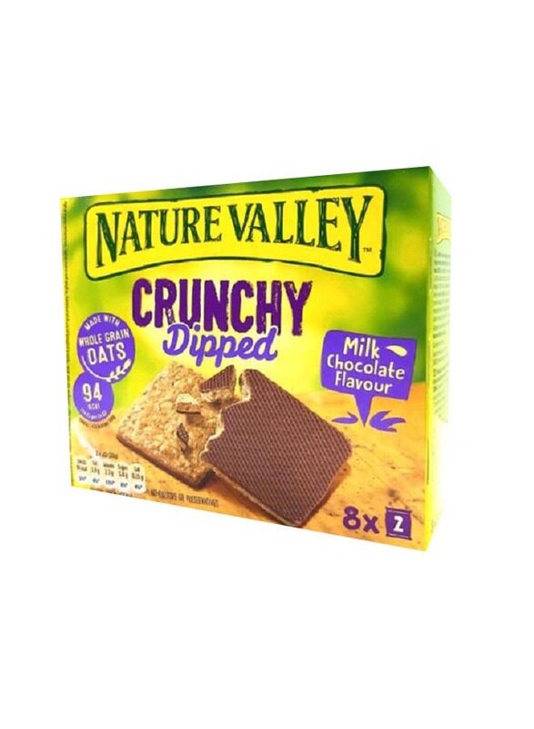 

Nature Valley Crunchy Dipped Milk Chocolate Bar, 8 x 20g