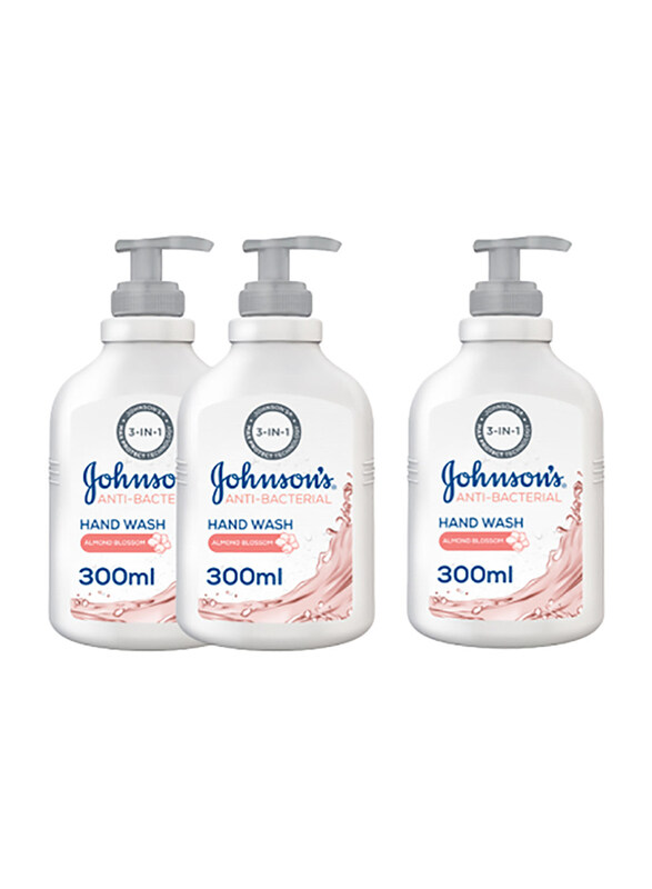 

Johnson's Almond Blossom Anti-Bacterial Hand Wash, 3 x 300ml
