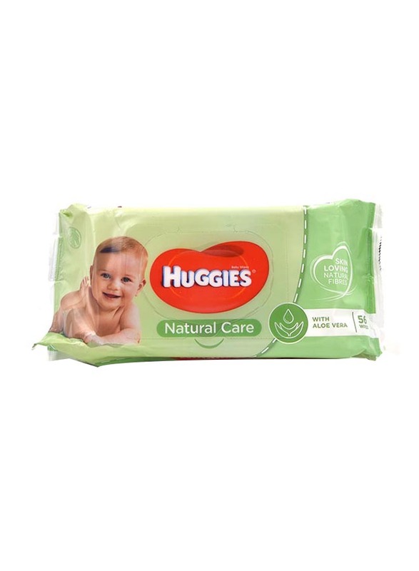 Huggies 56 Wipes Natural Care Aloe Vera Baby Wipes for Babies