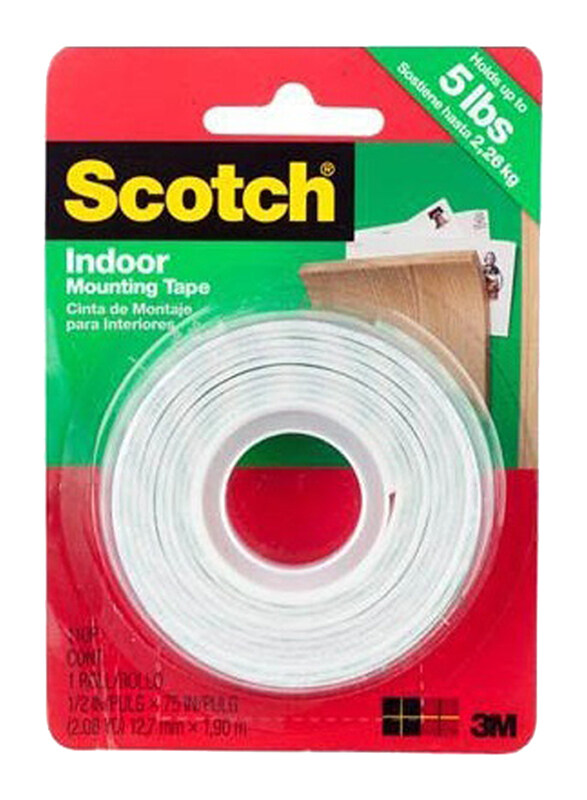 

3m Scotch Indoor Mounting Tape, White