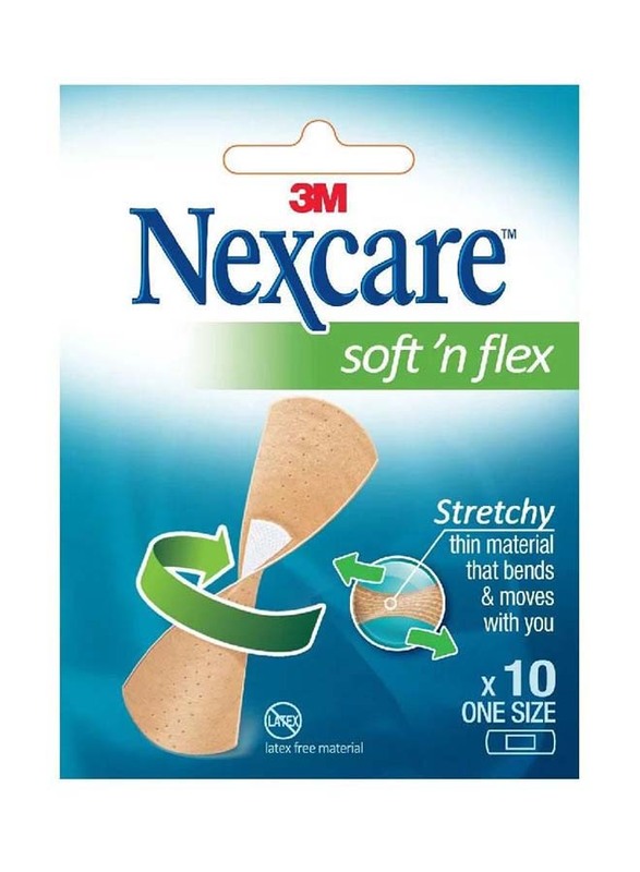 3M Nexcare Soft'N Flex Stretchy Bandage Strips, 10 Piece