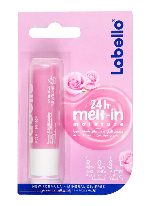 

Labello Velvet Lip Balm, 4.8gm, Rose, Pink