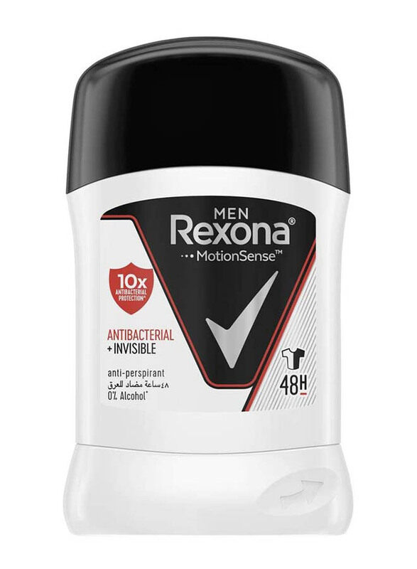 

Rexona Men Antiperspirant Stick Antibacterial + Invisible, 40gm