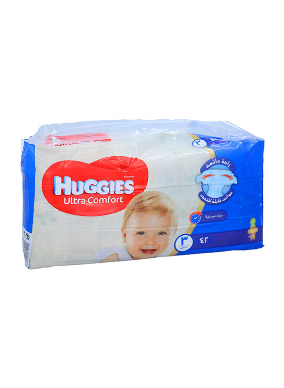 

Huggies Ultra Comfort Superflex Diapers, Size 3, 4-9 kg, Economy Pack, 42 Count