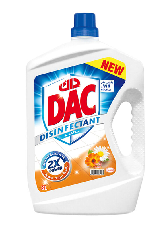 

DAC 2x Power Floral Floor Disinfectant Cleaner, 3 Liter