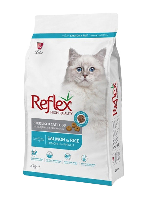 Reflex Salmon & Rice Sterilized Cat Dry Food, 2KG