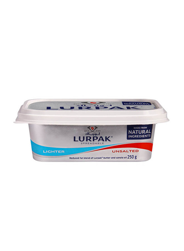 Lurpak Lighter Unsalted Butter, 250g