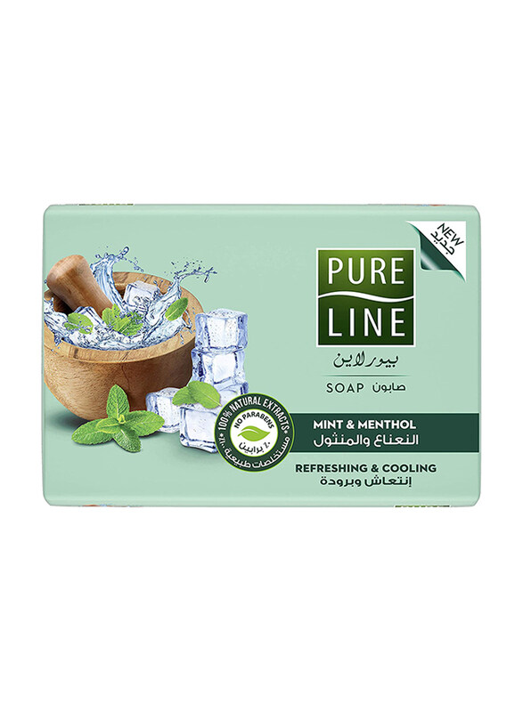 

Pure Line Mint & Menthol Soap Bar, Green, 120gm