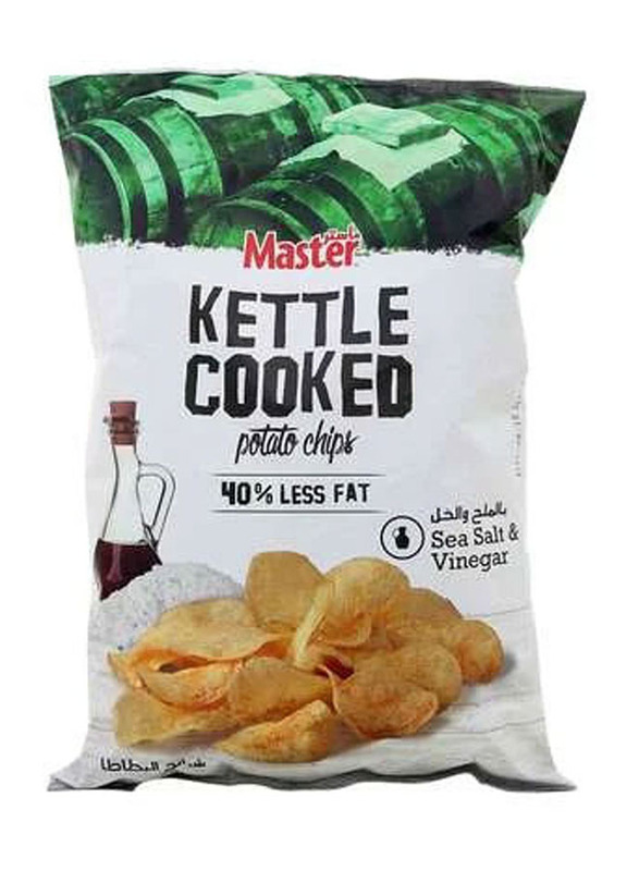 Master Kettle Cooked Salt & Vinegar Potato Chips, 2 x 45g