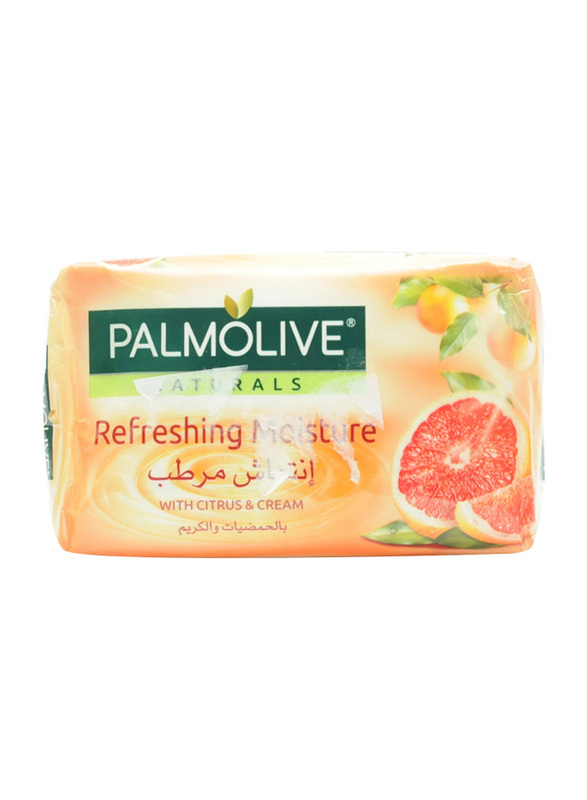 Palmolive Naturals Refreshing Moisture Citrus & Cream Soap Bar, Orange, 150gm