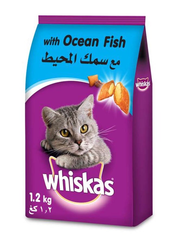 Whiskas Ocean Fish Dry Adult Cat Food, 1.2kg