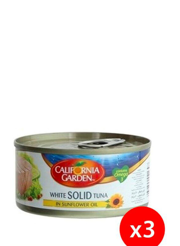 

California Garden White Meat Tuna Solid In Sunflower Oil, 3 x 170g