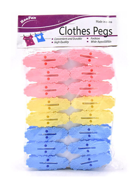 Plastic Cloth Clip, 16 Pieces