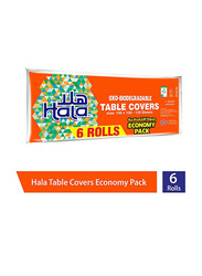 Hala 6-Piece Biodegradable Table Covers, Multicolour