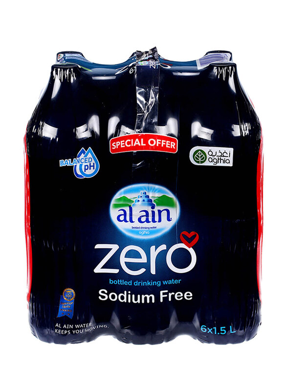 

Al Ain Water Zero Drinking Mineral Water, 6 x 1.5 Liter