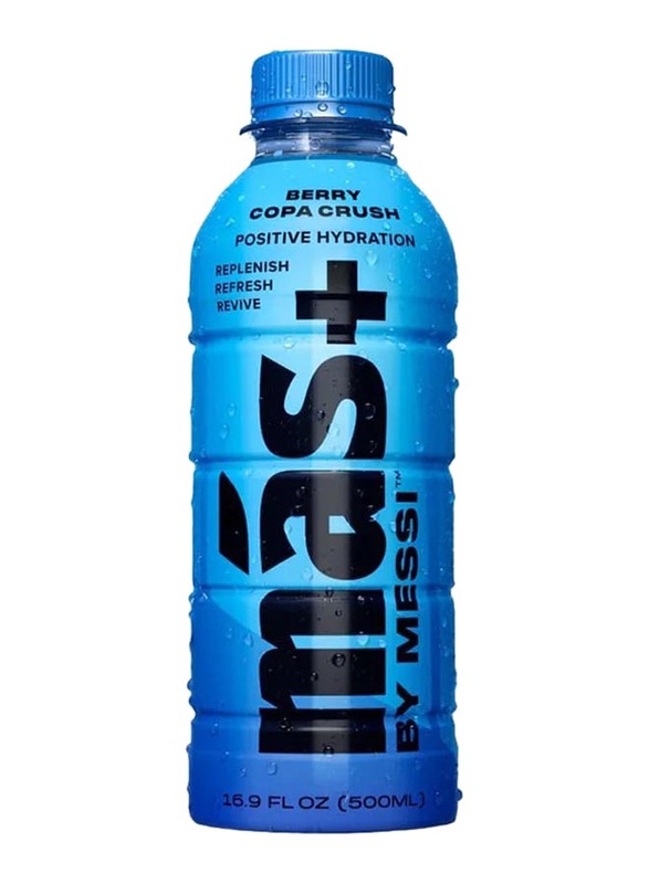 Mas+ By Messi Positive Hydration Drink, 500ml, Berry Copa Crush