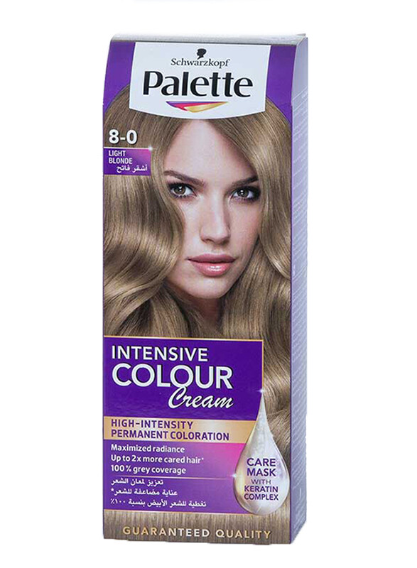 

Palette Intensive Color Cream for All Hair Type, 8-0 Light Blonde, 50ml