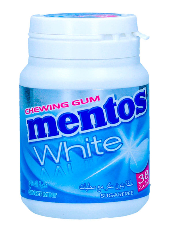 Mentos White Sweet Mint Chewing Gum, 38 Pieces, 54g