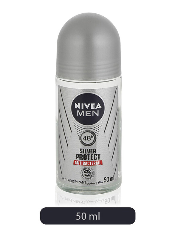 

Nivea Men Silver Protect Anti Bacterial Deodorant Roll-On, 50ml