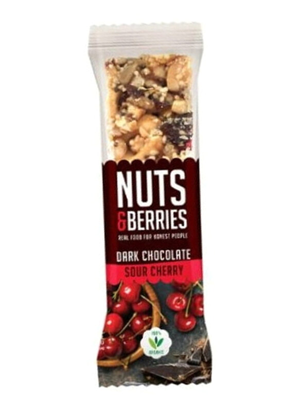 

Nuts & Berries Organic Dark Chocolate Sour Cherry NB Bar, 40g